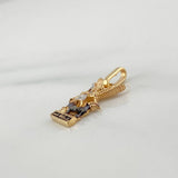 Pendant Saint Michael the Archangel 1.5 g / 3/4 in Three Golds 18K