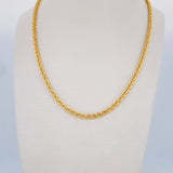 Rope Chain 5.45gr / 23.6in / +3 18K Gold $