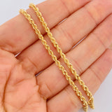 Rope Chain 5.45gr / 23.6in / +3 18K Gold $