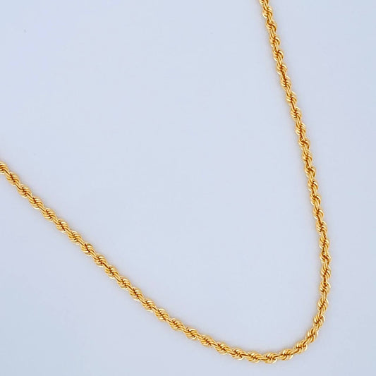 Rope Chain 5.3gr / 23 3/4 in / 18K Gold +3 &