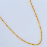Rope Chain 5.45gr / 23.6in / +3 18K Gold $