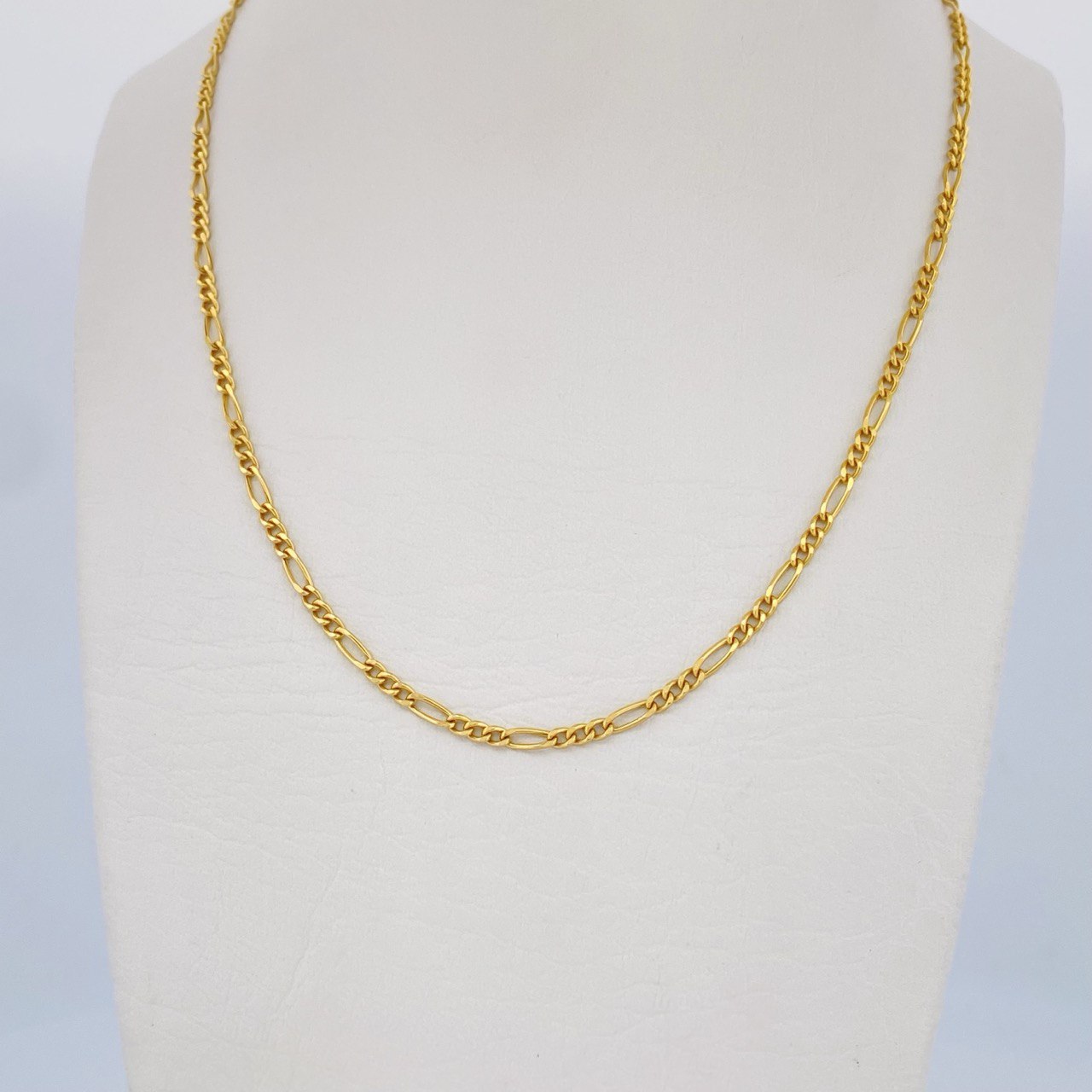 Figaro Chain 3.45gr / 23.6in / +1 18K Gold $