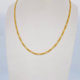 Figaro Chain 3.45gr / 23.6in / +1 18K Gold $