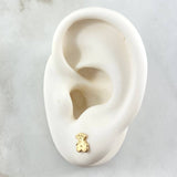 Stud Earrings Oso TS 0.55gr / 7mm Yellow Gold 18K