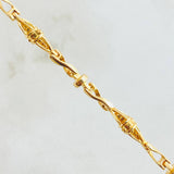 Cadena Rustica Cruzada 30gr / 23 1/2 in / Oro Amarillo 18K