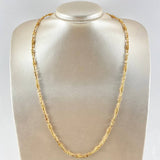 Cadena Rustica Cruzada 30gr / 23 1/2 in / Oro Amarillo 18K