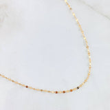 Chain Flower Mirror 0.65gr / 19 3/4 in / 0.9mm Rose Gold +3 18K *
