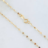 Chain Flower Mirror 0.65gr / 19 3/4 in / 0.9mm Rose Gold +3 18K *
