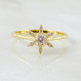 Anillo Estrella Fugaz 2.1gr / T7 / Oro Amarillo 18K