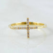 Cross Ring 1.55gr / Size 6 1/2 / 18K Gold