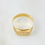 Anillo Trio Rectangulo 2.2gr / T8 1/4 / Oro Amarillo 18K