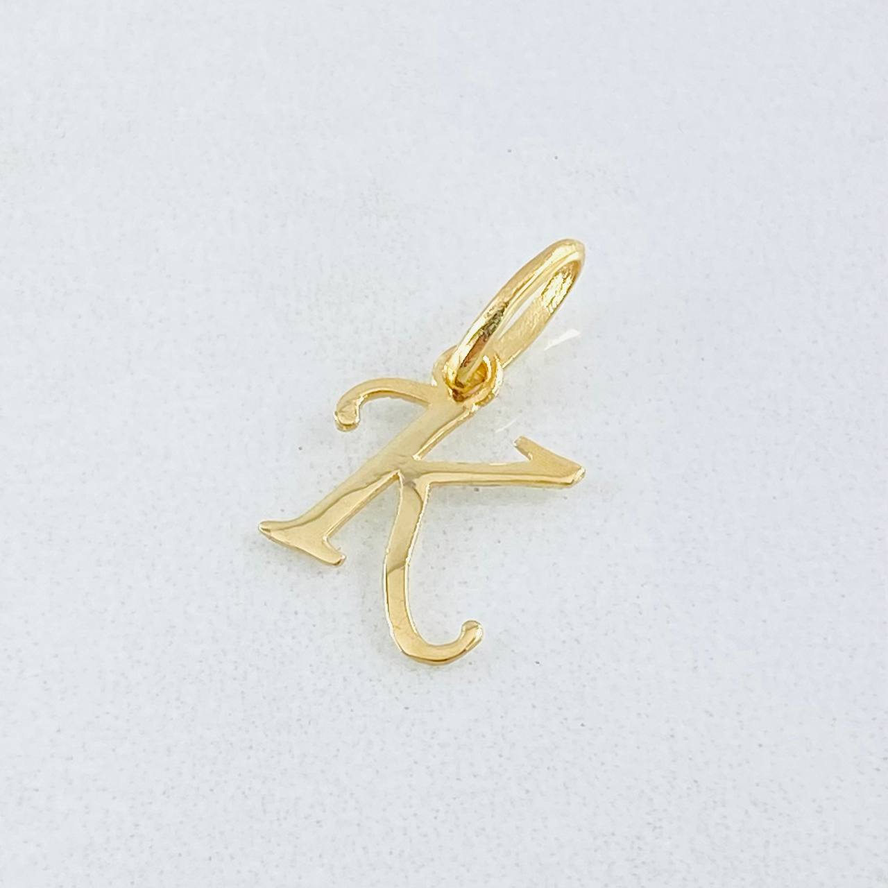 Dije Letra K 0.4gr / 3/4 in / Oro Amarillo 18K