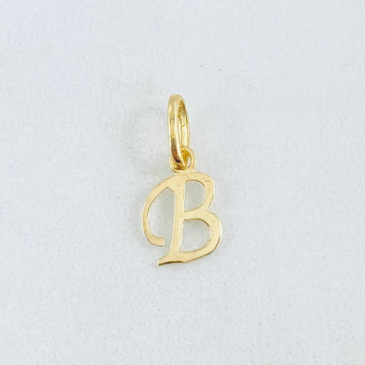 Pendant Letter B 0.4gr / 3/4 in / 18K Gold