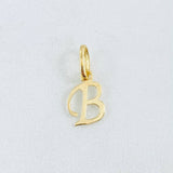Pendant Letter B 0.4gr / 3/4 in / 18K Gold