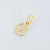 Pendant Letter B 0.4gr / 3/4 in / 18K Gold