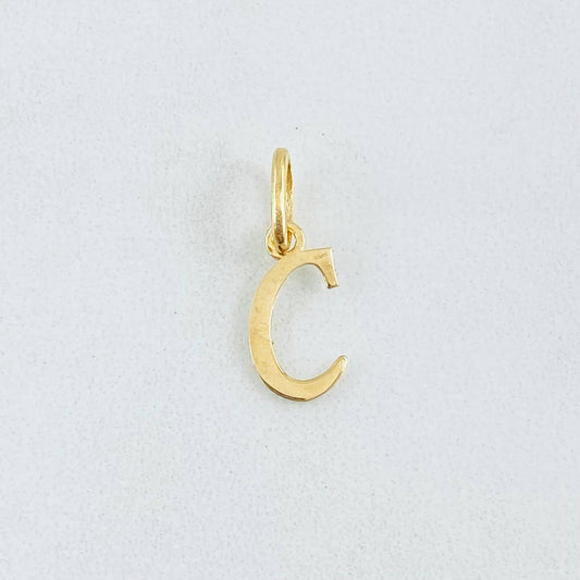 Pendant Letter C 0.35gr / 0.8in / 18K Gold