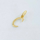 Pendant Letter C 0.35gr / 0.8in / 18K Gold