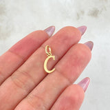 Pendant Letter C 0.35gr / 0.8in / 18K Gold