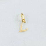 Dije Letra L 0.35gr / 3/4 in / Oro Amarillo 18K