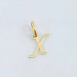Pendant Letter X 0.35gr / 0.75in / 18K Gold
