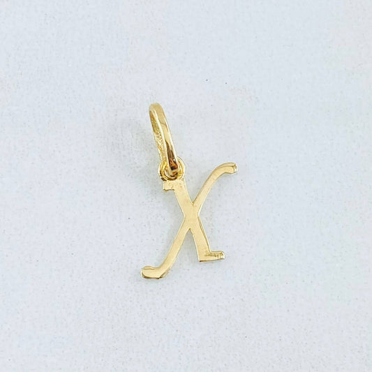 Pendant Letter X 0.35gr / 0.75in / 18K Gold
