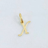 Pendant Letter X 0.35gr / 0.75in / 18K Gold