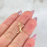 Pendant Letter X 0.35gr / 0.75in / 18K Gold