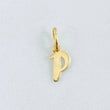 Pendant Letter P Cursive 0.45gr / 0.8in / 18K Gold