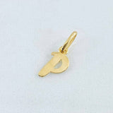 Pendant Letter P Cursive 0.45gr / 0.8in / 18K Gold