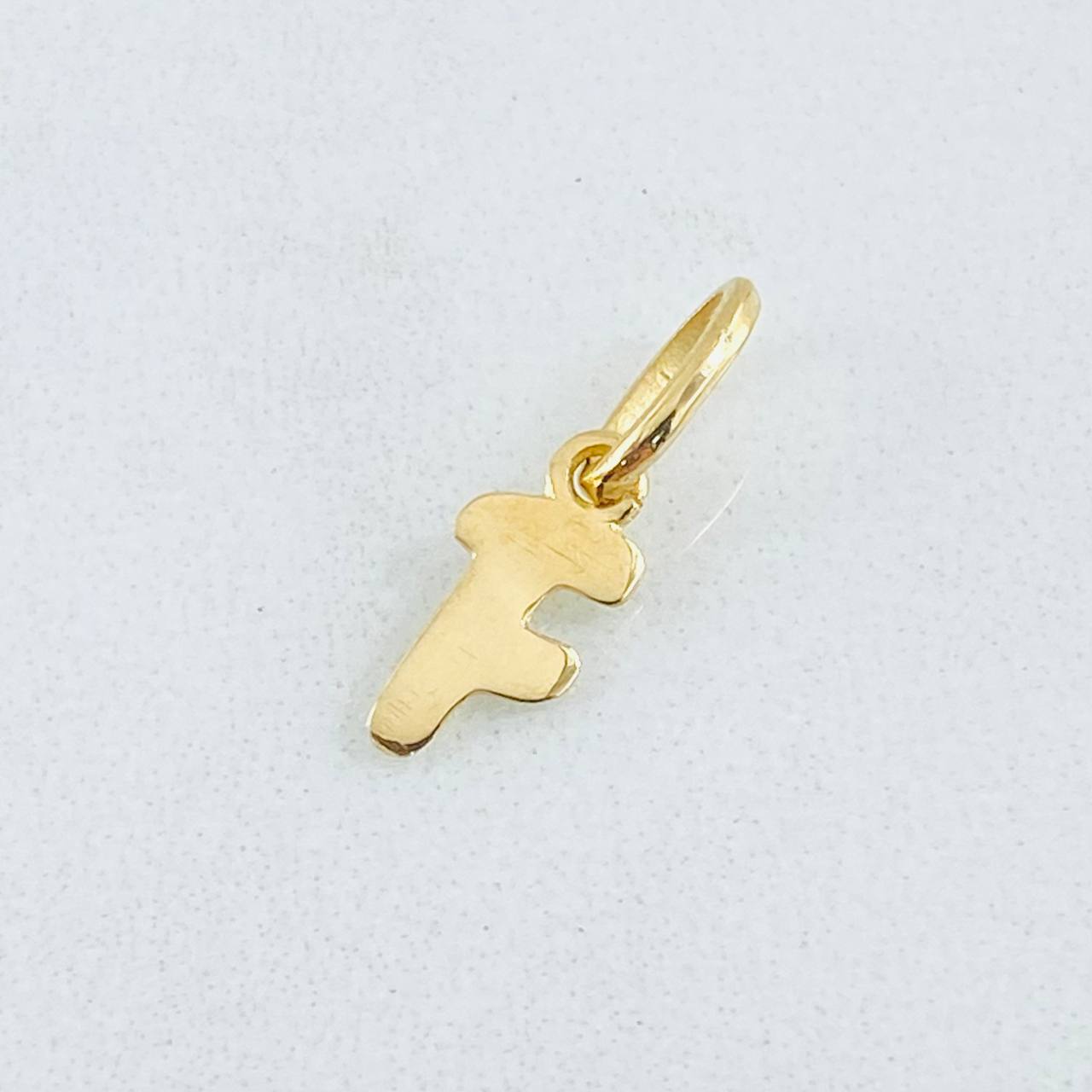 Pendant Letter F Cursive 0.4gr / 3/4 in / 18K Gold