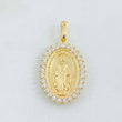Dije Virgen Milagrosa 4.95gr / 1 1/4 in / Oro Amarillo 18K