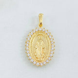 Dije Virgen Milagrosa 4.95gr / 1 1/4 in / Oro Amarillo 18K