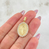 Dije Virgen Milagrosa 4.95gr / 1 1/4 in / Oro Amarillo 18K