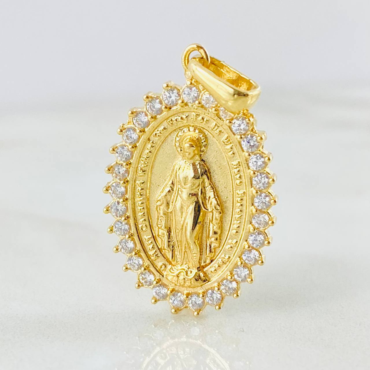 Dije Virgen Milagrosa 4.95gr / 1 1/4 in / Oro Amarillo 18K