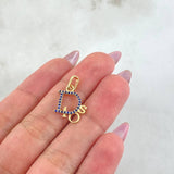 Dije Dios 1.15gr / 3/4 in / Oro Amarillo 18K