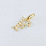 Pendant Letter F 0.75gr / 3/4 in / 18K Gold