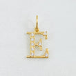 Dije Letra E 0.85gr / 3/4 in / Oro Amarillo 18K