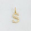 Pendant Letter S 0.8gr / 0.8in / 18K Gold