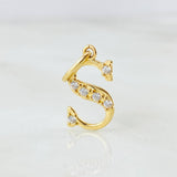 Pendant Letter S 0.8gr / 0.8in / 18K Gold