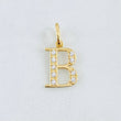 Pendant Letter B 0.95gr / 0.8in / 18K Gold