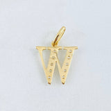 Dije Letra W 1gr / 3/4 in / Oro Amarillo 18K