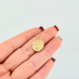 Dije Corona Circular Diamantada 1.05gr / 1 in / Oro Amarillo 18K ©