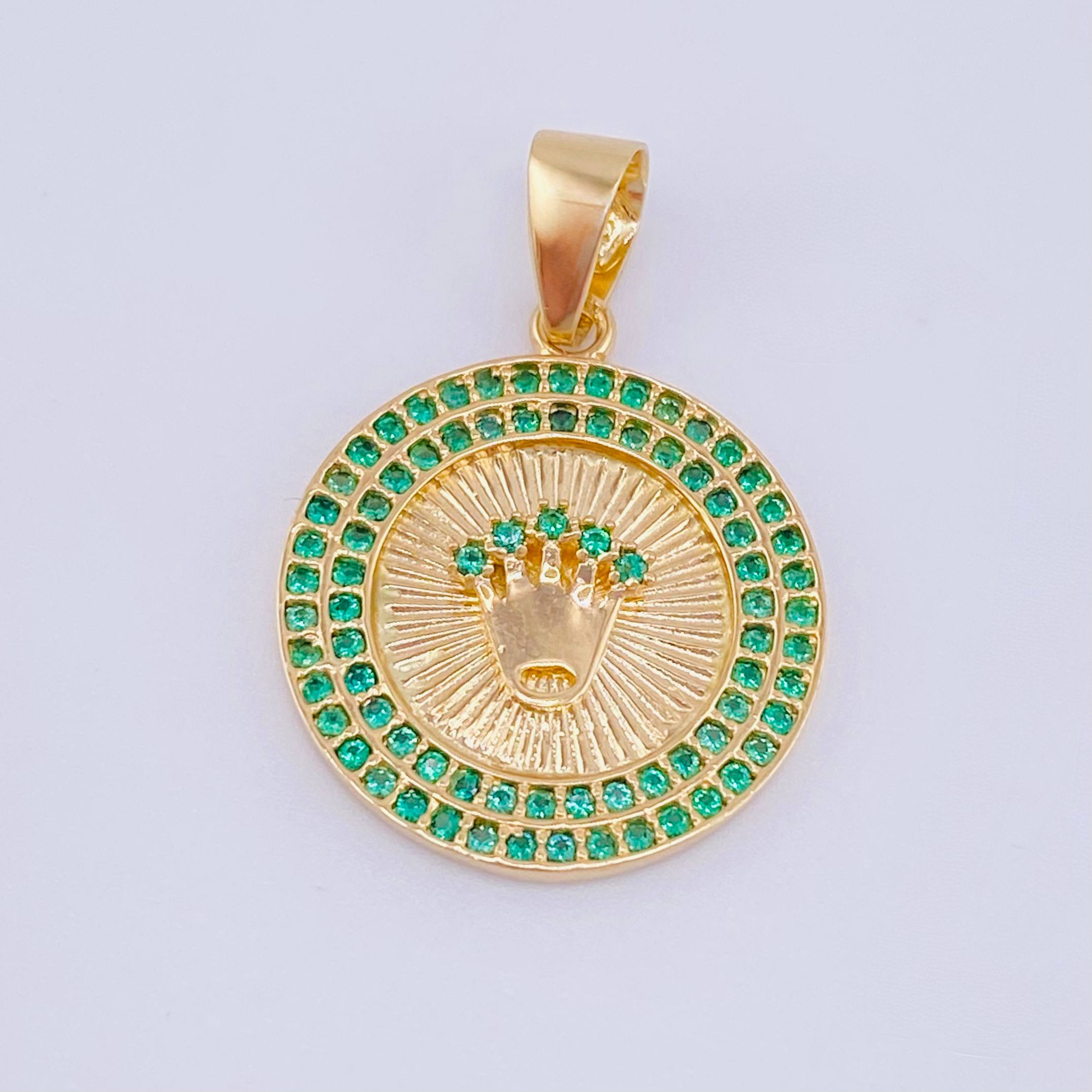 Dije Corona Circular 3.05gr / 1 in / Oro Amarillo 18K ©