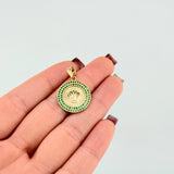 Dije Corona Circular 3.05gr / 1 in / Oro Amarillo 18K ©