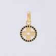 Clover Hoop Pendant 1.25gr / 3/4 in / 18K Yellow Gold ©