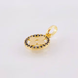 Clover Hoop Pendant 1.25gr / 3/4 in / 18K Yellow Gold ©