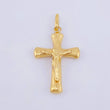 Christ Cross Pendant 1.3gr / 1 1/2 in / 18K Yellow Gold ©