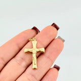 Christ Cross Pendant 1.3gr / 1 1/2 in / 18K Yellow Gold ©