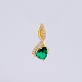 Dije Nota Sol Verde 1.3gr / 3/4 in / Oro Amarillo 18K ©