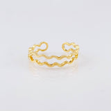 Anillo Zig Zag Perpendicular 1.45gr / T6 1/2 / Oro Amarillo 18K ©